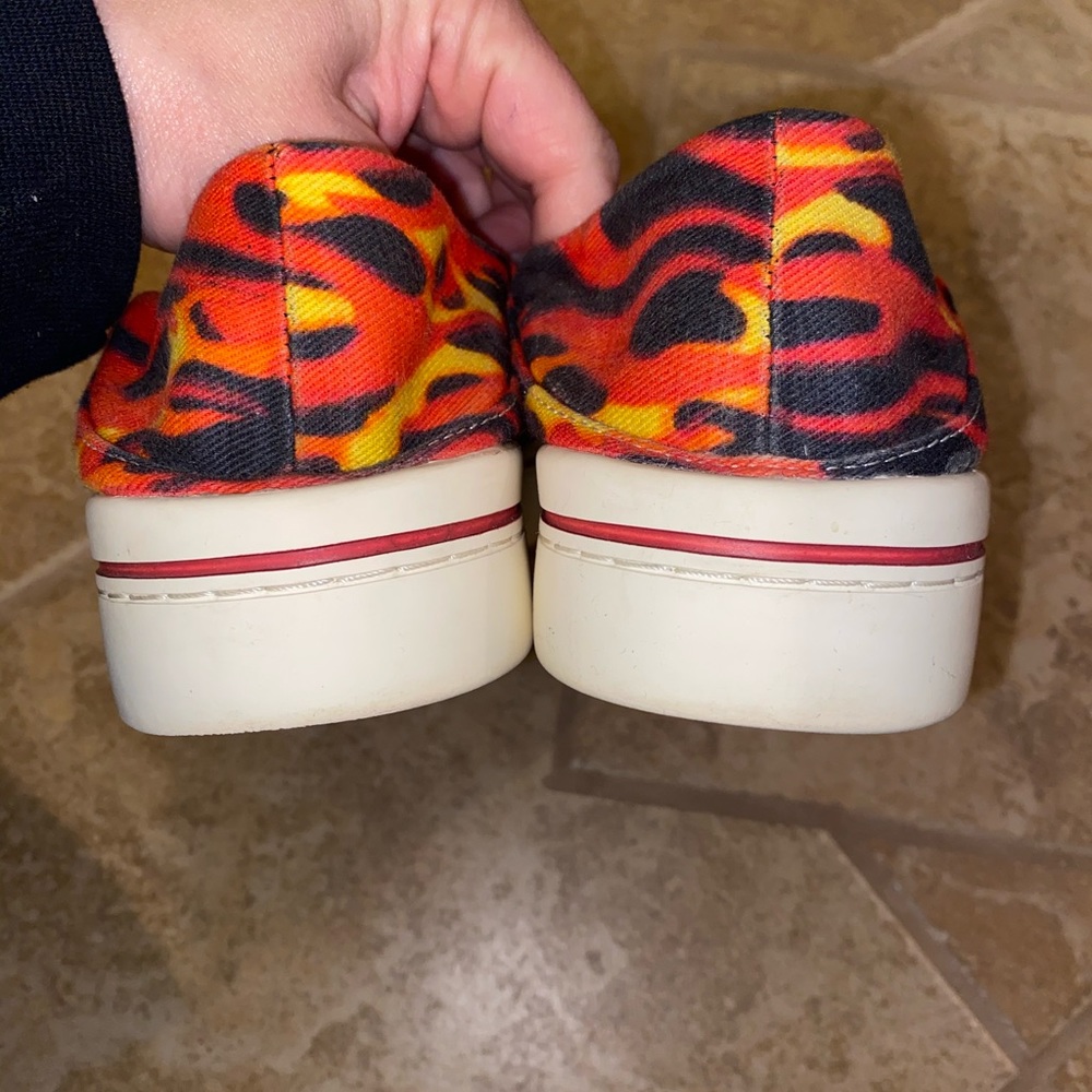 R13 Leopard & Flame Slip-On Sneakers — Distressed Luxe Streetwear Icon - Picture 8 of 10